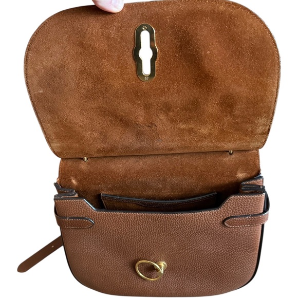 Mulberry Small Amberley Satchel Oak Brown Classic Grain Leather Crossbody - Picture 5 of 6